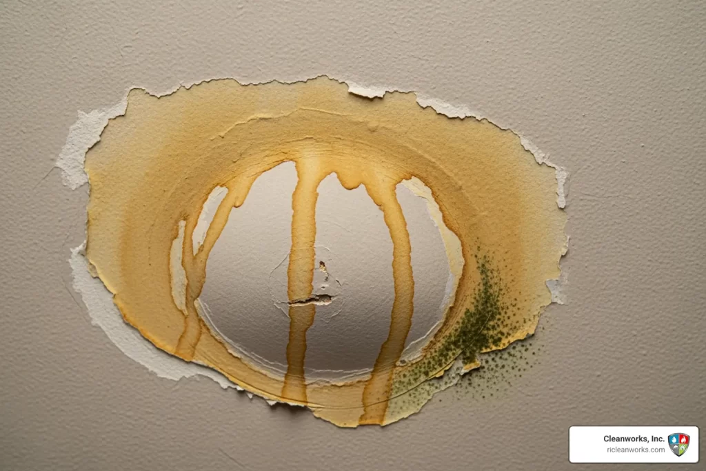 the wet truth what to do when your drywall gets water damaged water damaged drywall - drywall water damage