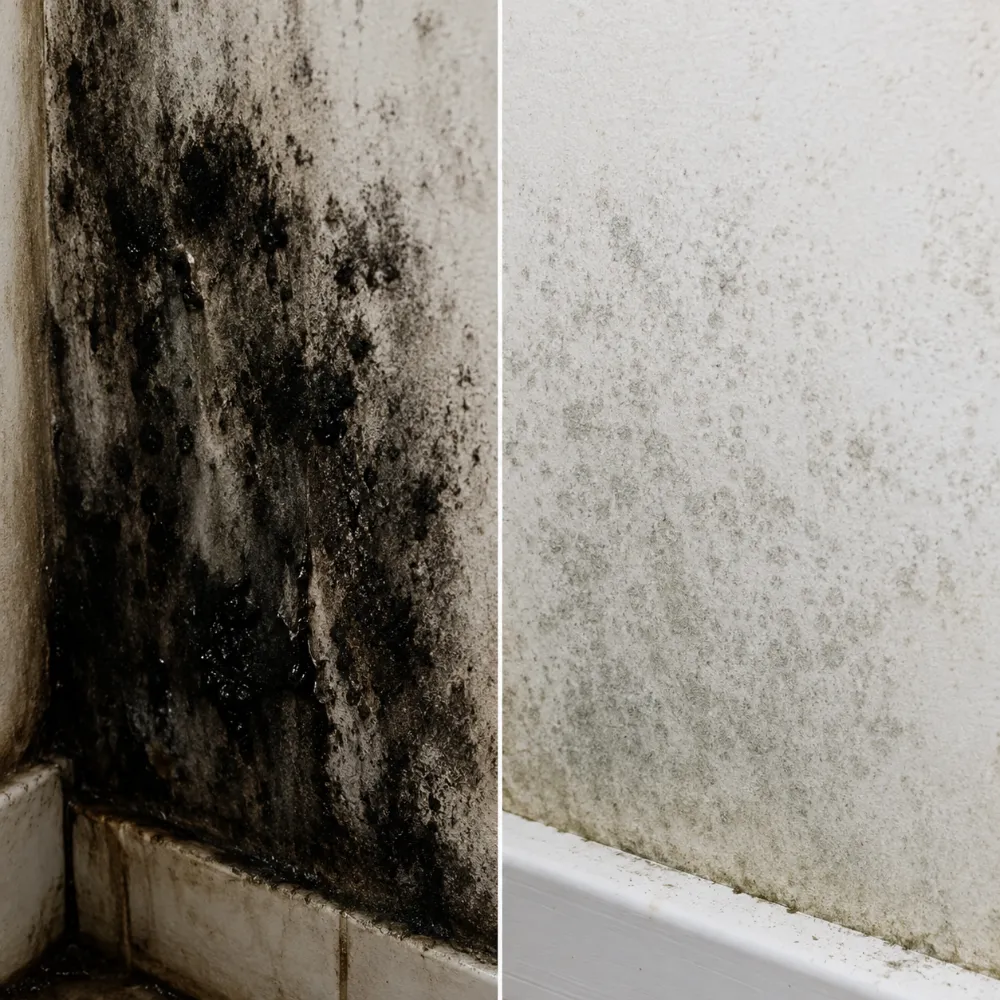 black mold vs regular mildew how to tell the difference